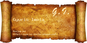 Gyuris Imola névjegykártya